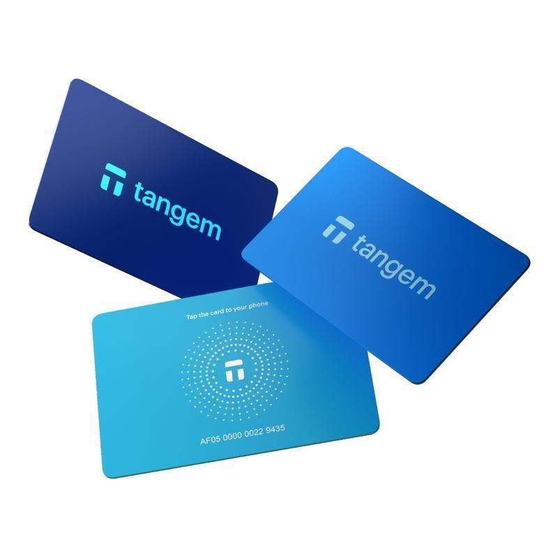 Tangem Crypto Hardware Wallet 2.0 - Hyperblue (Pack Of 3 Cards), , large image number 0