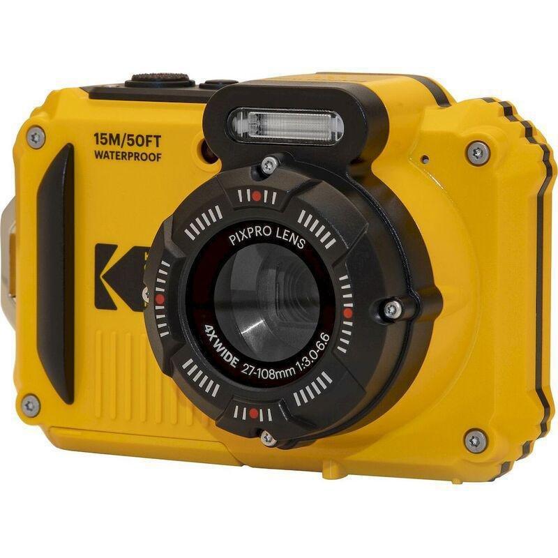 Kodak Compact Camera Yellow Pixpro Wpz2 Waterproof 15M 16MP Digital 4X Optical Zoom Shockproof Video 720P LCD Screen 2.7 Li-Ion Battery, , medium