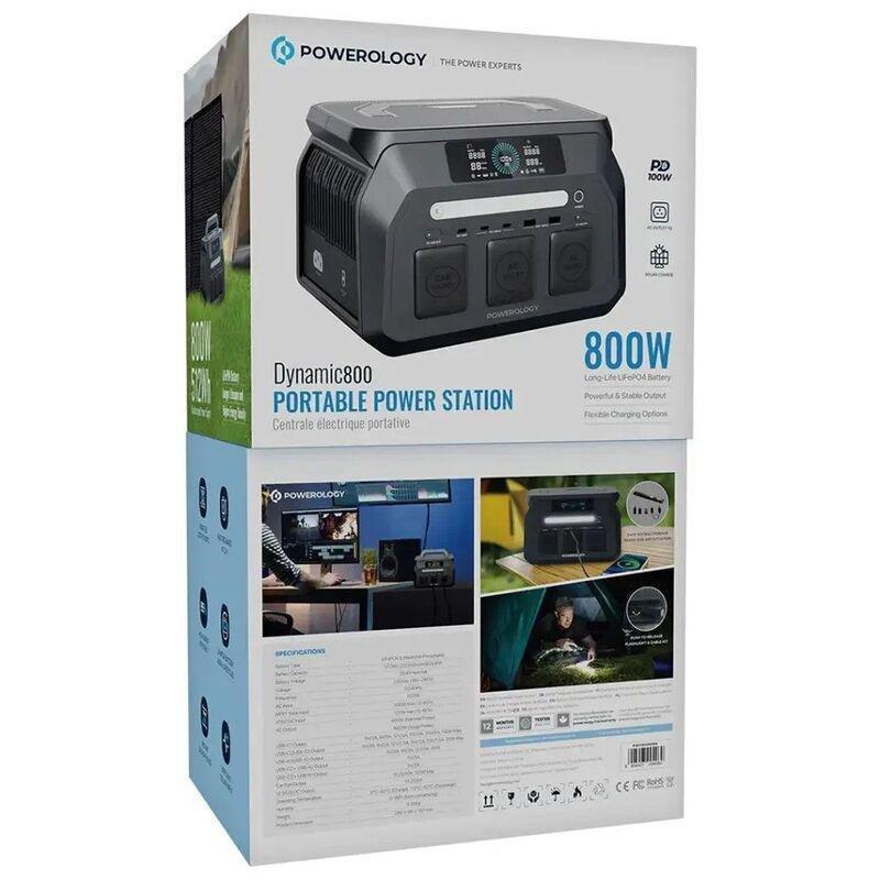 Powerology Dynamic800 Portable Power Station - Black, , medium