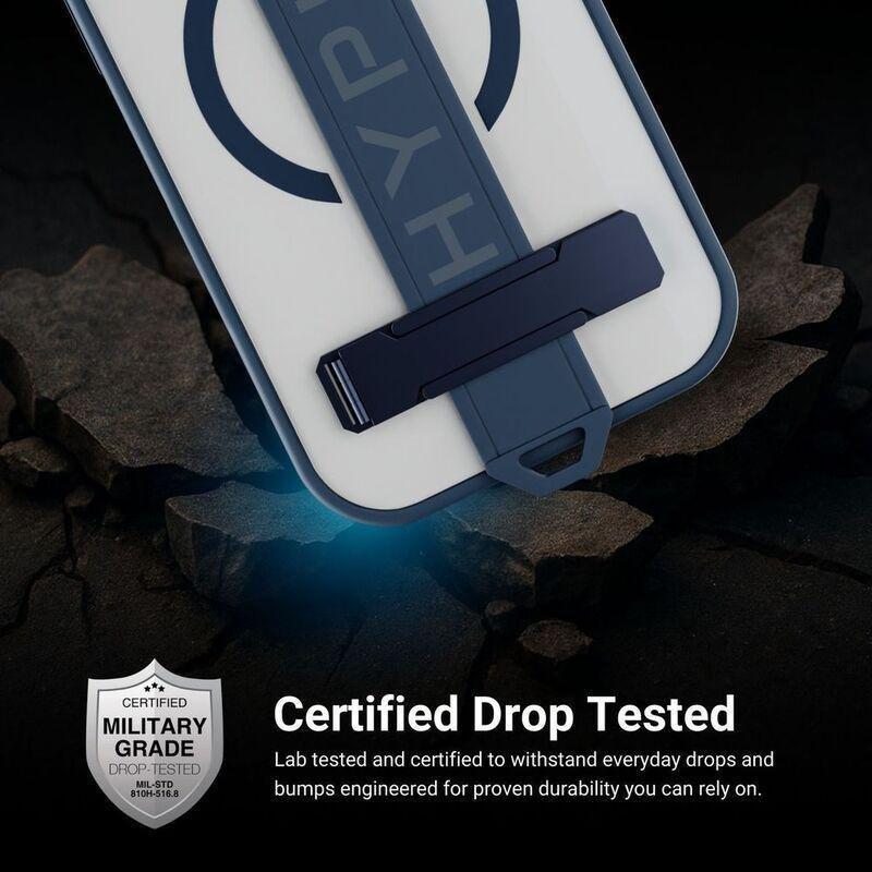 HYPHEN FLEX Grip & Stand MagSafe Case - Indigo - iPhone 17 Pro - 6.3", , large image number 0