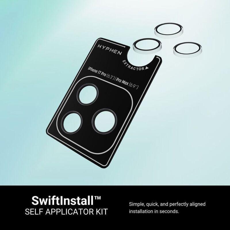 HYPHEN Camera Lens Protector - Clear - iPhone 17 Pro/17 Pro Max with Self Installation Board, , medium