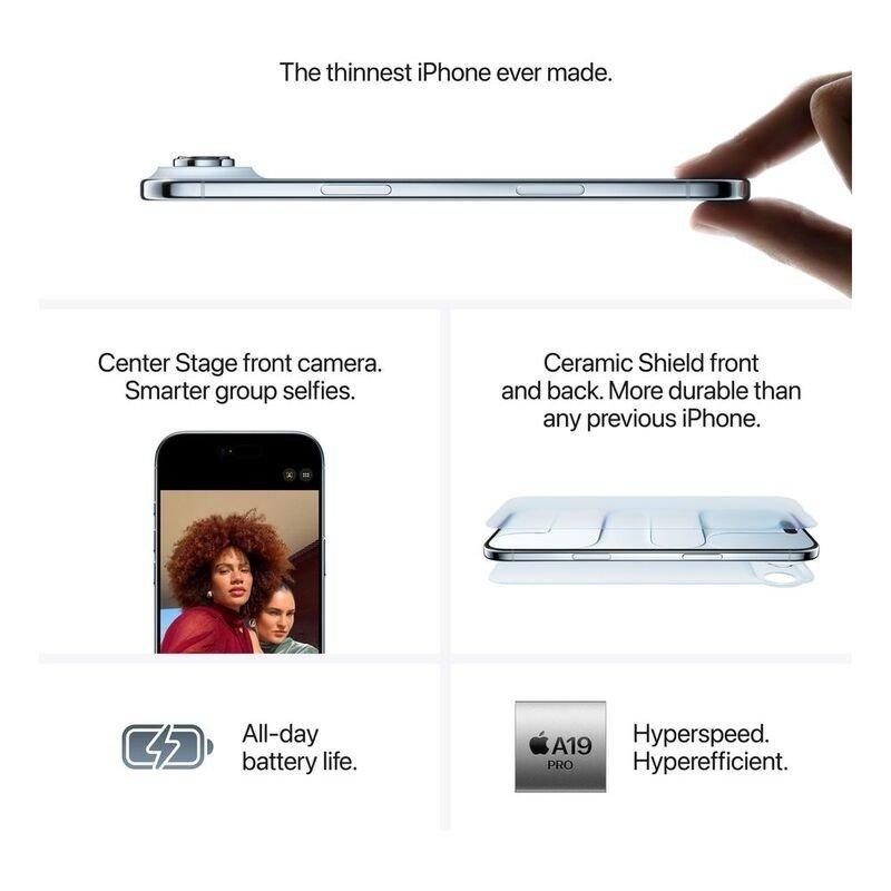 Apple iPhone Air Smartphone 256GB (eSIM Version) - Light Gold, , large image number 5