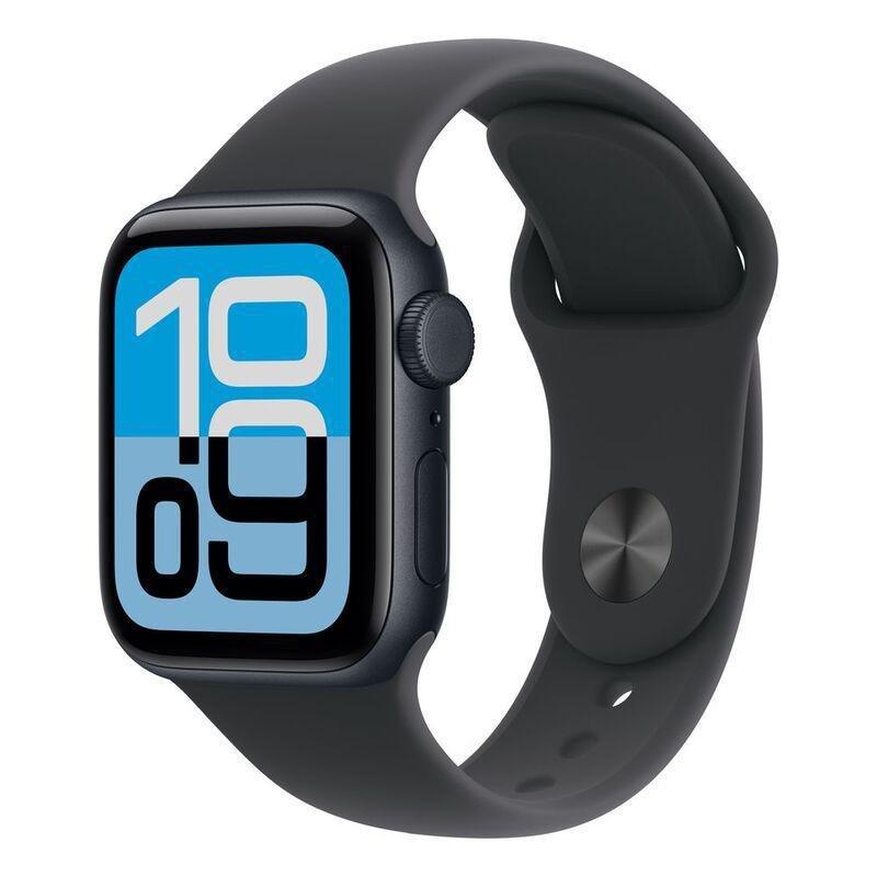 Apple Watch SE 3 GPS 40mm Midnight Aluminium Case with Midnight Sport Band - S/M, , large image number 0