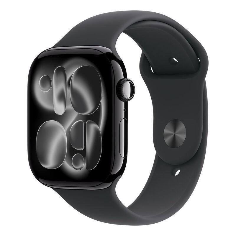 Apple Watch Series 11 GPS 46mm Jet Black Aluminium Case with Black Sport Band - M/L, , large image number 1