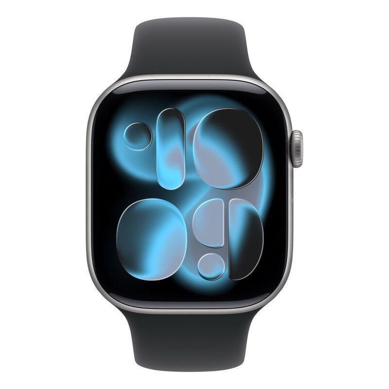 Apple Watch Series 11 GPS 46mm Space Grey Aluminium Case with Black Sport Band - M/L, , medium