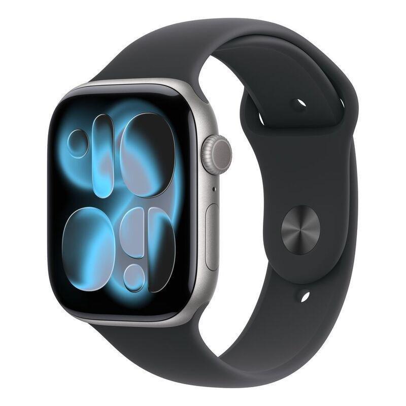 Apple Watch Series 11 GPS + Cellular 46mm Space Grey Aluminium Case with Black Sport Band - M/L, , large image number 1