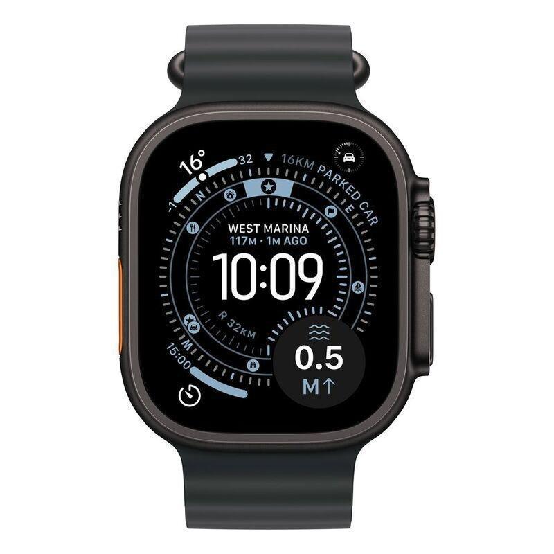 Apple Watch Ultra 3 GPS + Cellular 49mm Black Titanium Case with Black Ocean Band, , medium