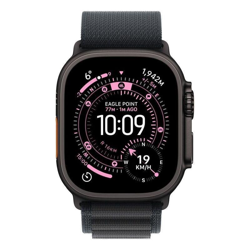 Apple Watch Ultra 3 GPS + Cellular 49mm Black Titanium Case with Black Alpine Loop - Medium, , medium