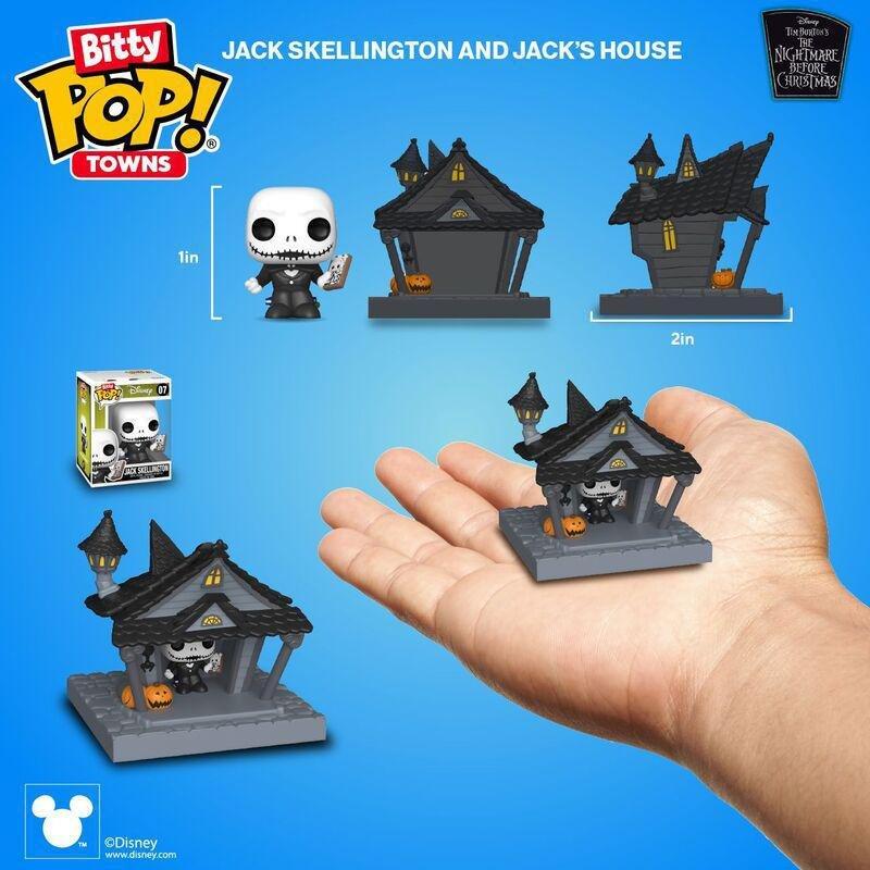 Funko Bitty Pop! Town Disney The Nightmare Before Christmas Jack At Home Vinyl Figures, , large image number 1
