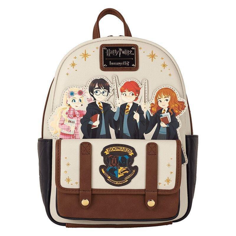 Loungefly Leather Harry Potter Spring Flap Pocket Mini Backpack, , medium