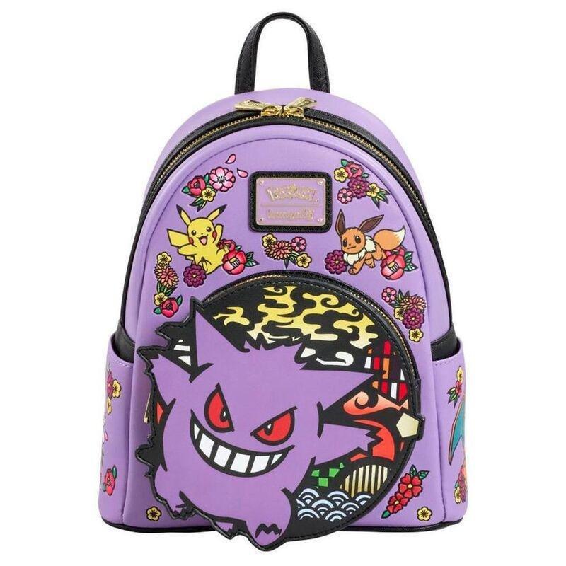 Loungefly Leather Pokemon Embroidered Wagara Mini Backpack, , medium