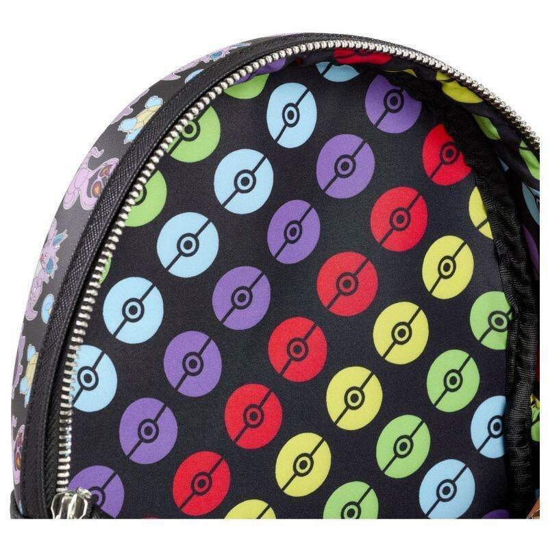 Loungefly Leather Pokemon Multi Character Alloverprint Mini Backpack, , large image number 1