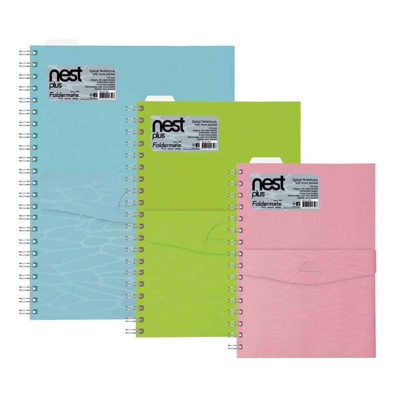Foldermate 5-Subject Notebook B5 150 Sheets - Pastel Colors Np (Assorted - Includes 1), , large image number 0