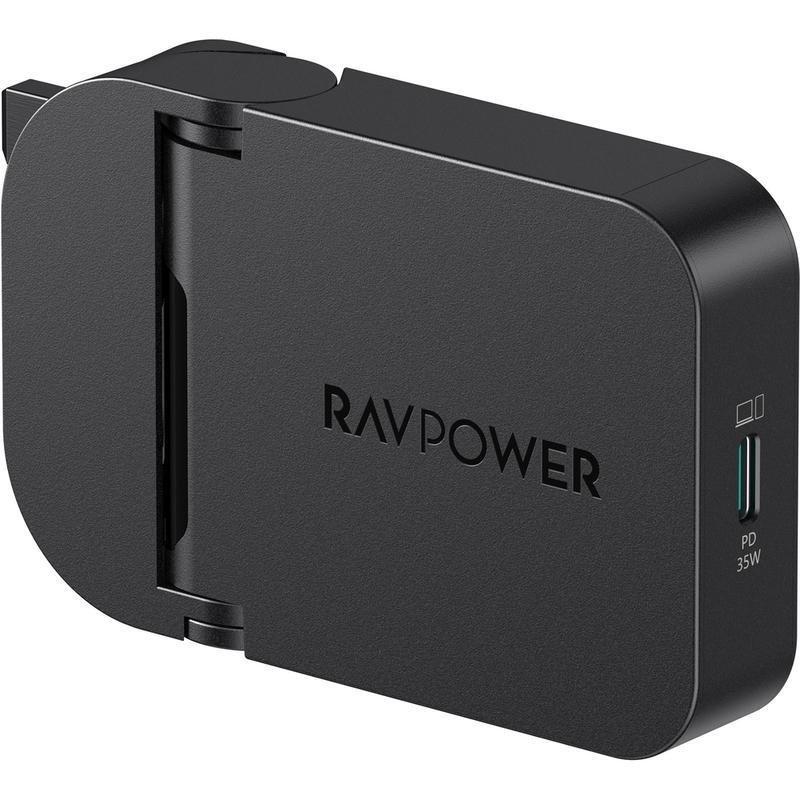 RavPower PC1082 PD Pioneer 35W USB-C Foldable Wall Charger - Black, , large image number 3