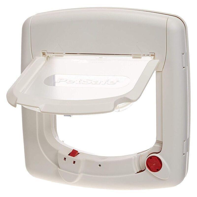 Petsafe Infra Red 4 Way Locking Deluxe Cat Flap - White, , large image number 0