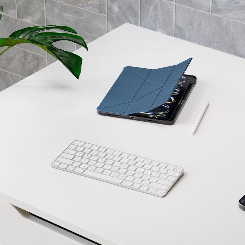 Blupebble New Yorker Slim Case with Y-Fold Stand for iPad Pro 11 Inch 2024 - Navy Blue, , large image number 1