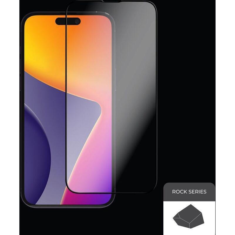 Blupebble Graphene Rock Series Tempered Glass 2.5D Screen Protector with Applicator Privacy for iPhone 16, , large image number 1