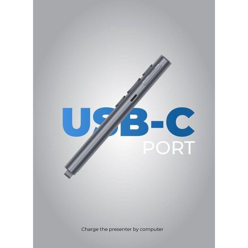 Blupebble Wand Remote Presenter with USB-A & USB-C Receiver, , large image number 1