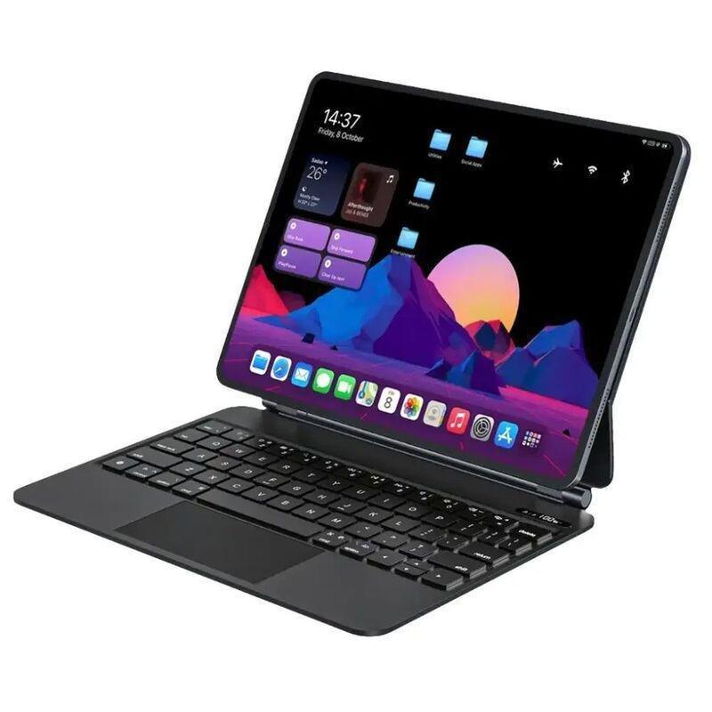 Powerology Smartcase Pro+ Wireless Keyboard Case Designed for iPad Pro 13 (M4) - Black, , large image number 1