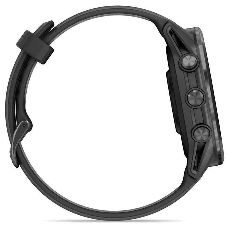 Garmin Forerunner 970 Carbon Gray DLC TI Smartwatch with Black Case & Black/ Translucent Whitestone Band, , large image number 3