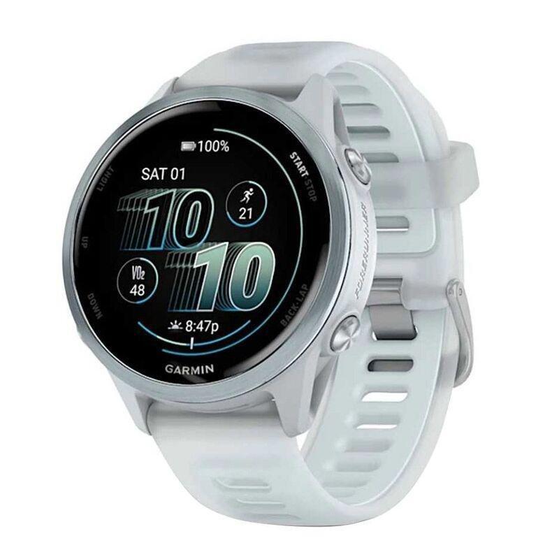 Garmin Forerunner 570 42mm Cloud Blue Aluminium Smartwatch with Translucent Whitestone/ Cloud Blue Band, , medium