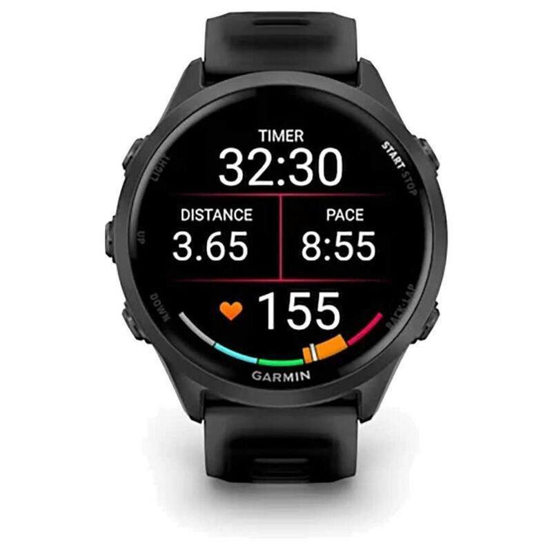 Garmin Forerunner 570 47mm Slate Gray Aluminium Smartwatch with Translucent Black/ Black Band, , large image number 1