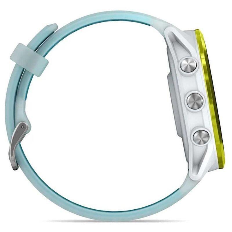 Garmin Forerunner 570 47mm Amp Yellow Aluminium Smartwatch with Translucent Whitestone/ Turquoise Band, , large image number 3