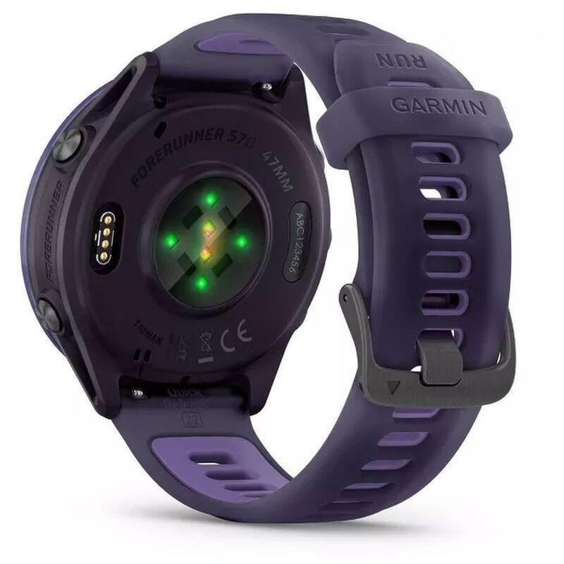 Garmin Forerunner 570 47mm Indigo Aluminium Smartwatch with Translucent Imperial Purple/ Indigo Band, , large image number 2