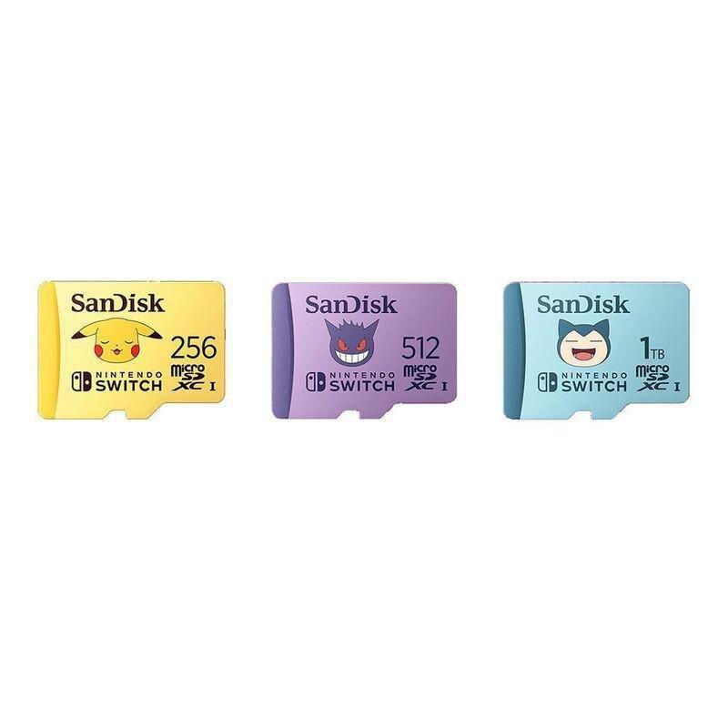Sandisk Pokemon Pikachu Microsd Card For Nintendo Switch 256GB, , medium