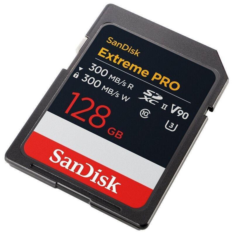 Sandisk Extreme Pro 128Gb Sdxc Memory Card (300Mb/S Read & Write Speeds/ 8K/ V90/ Uhs-II), , large image number 0