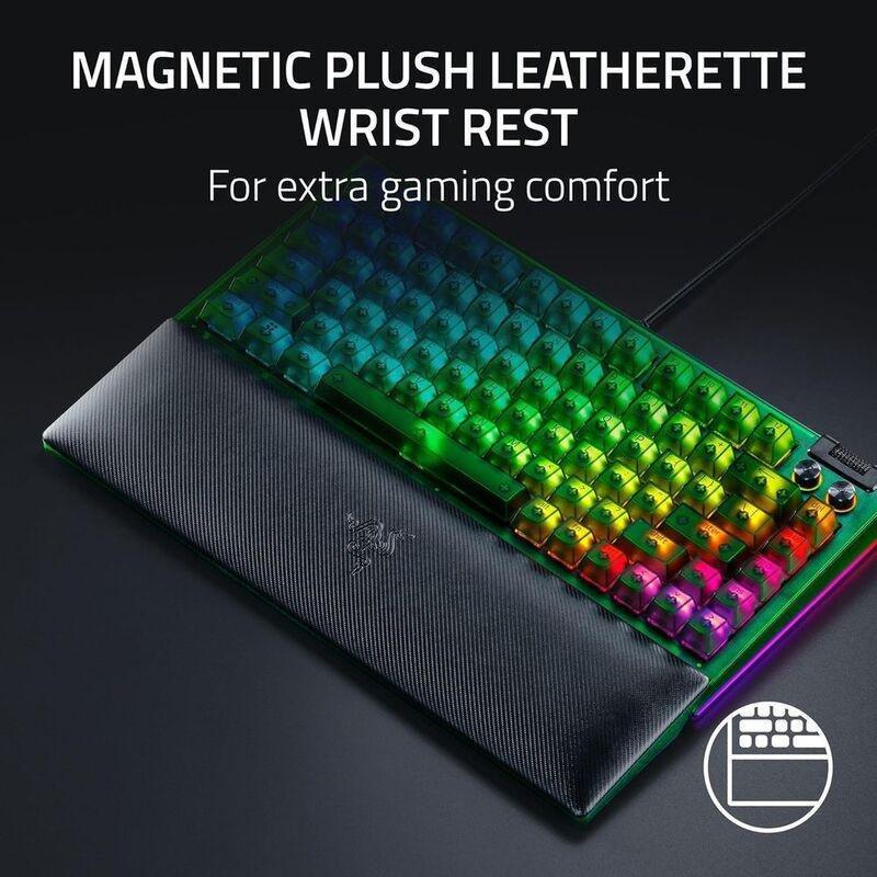 Razer Blackwidow V4 75% Hot-Swappable Mechanical Gaming Keyboard - Phantom Green Edition, , large image number 4