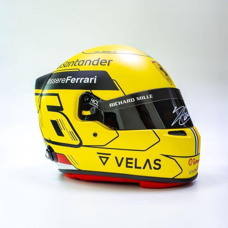 Bootroom Collection 2022 Charles Leclerc Monza Yellow Full Size Helmet, , large image number 2