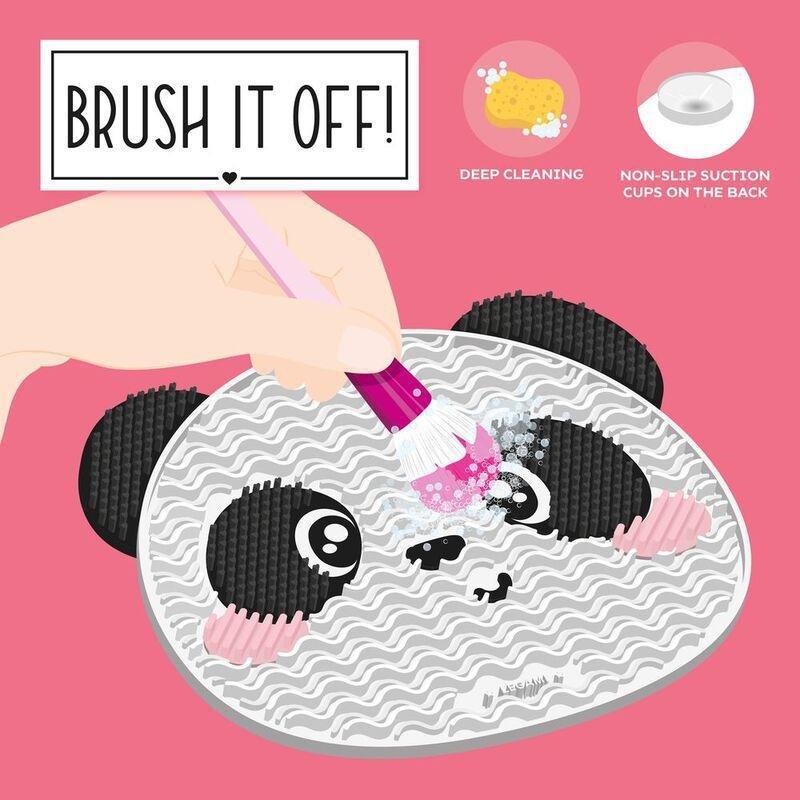 Legami Brush It Off!- Make Up Brush Cleaning Pad - Panda, , medium