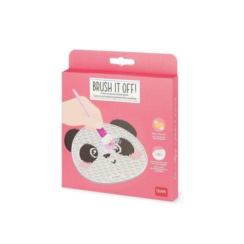 Legami Brush It Off!- Make Up Brush Cleaning Pad - Panda, , medium
