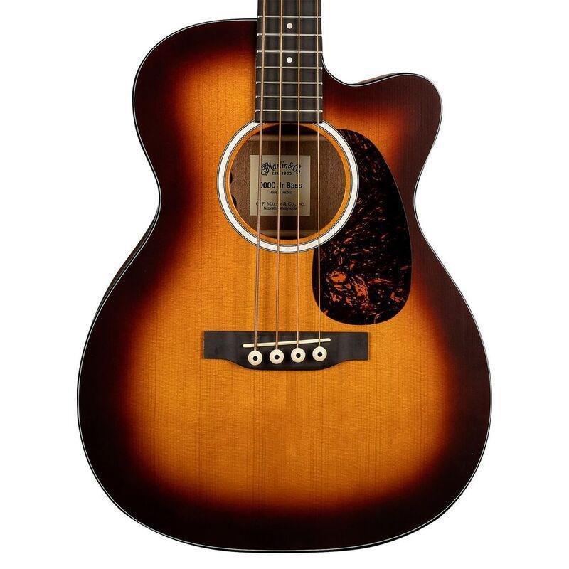 Martin 000CJREBASSBURS JR-E Acoustic Electric Bass 4 String - Burst, , medium