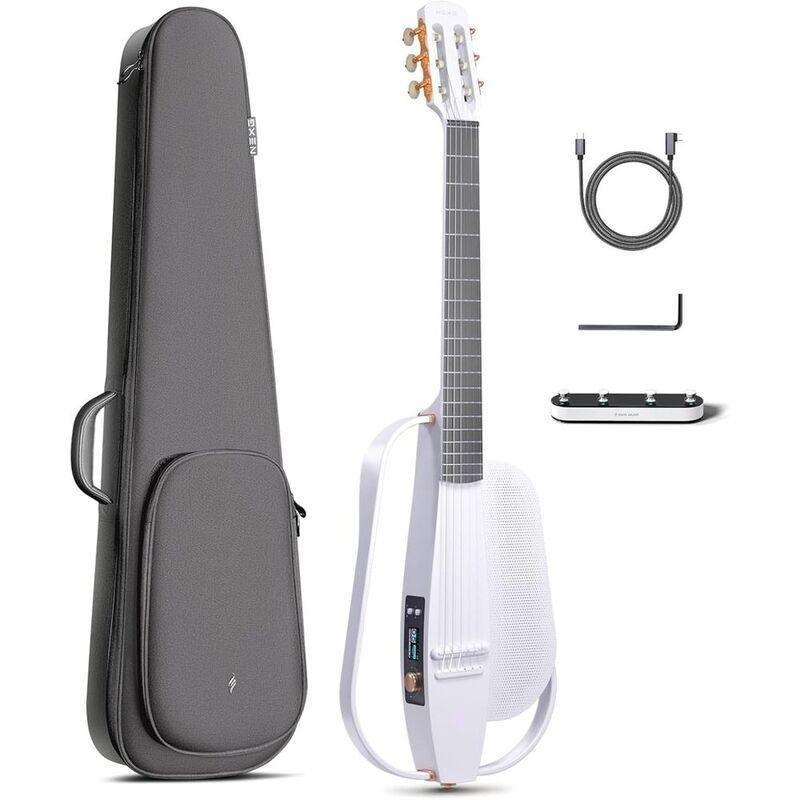Enya NEXG2 Nw/H Nexg 2 Nylon Electric Guitar - White, , large image number 0