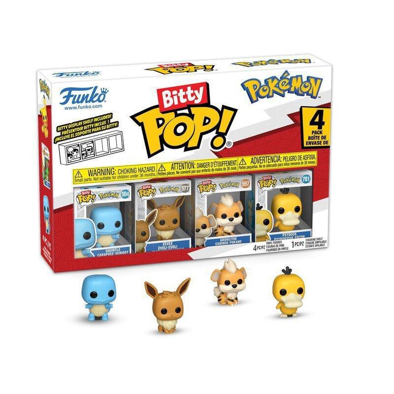 Funko Bitty Pop! Games Pokemon Squirtle Pack of 4 Vinyl Figure, , large image number 0