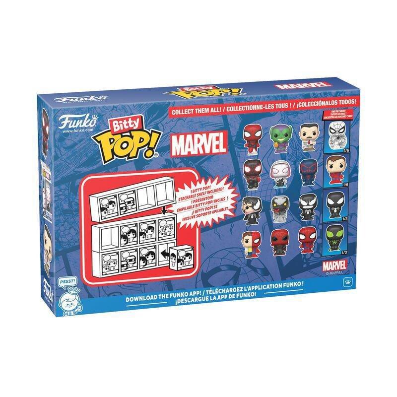 Funko Bitty Pop! Marvel Spiderman Venom Pack of 4 Vinyl Figure, , large image number 1