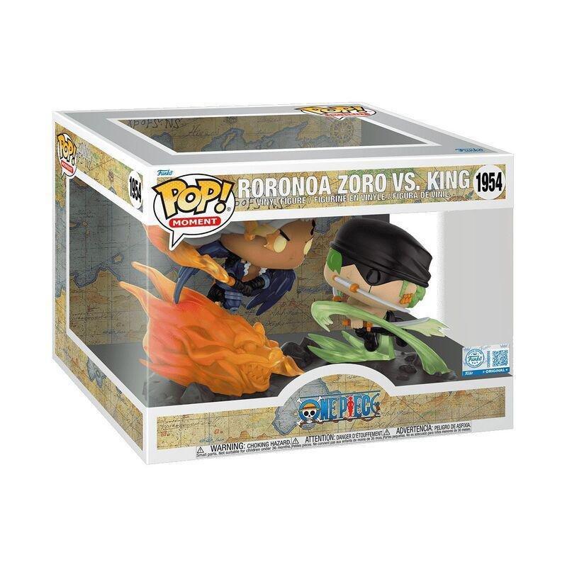 Funko Pop! Moment Animation One Piece Unmasked King Vs. Zoro Vinyl Figure, , large image number 1