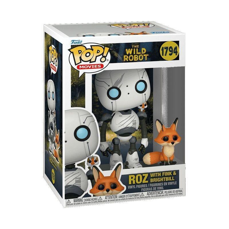 Funko Pop! Movie Wild Robot Roz with Brightbill & Fink Vinyl Figure, , large image number 1