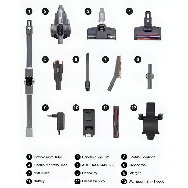 Jimmy H10 Flex Cordless Vacuum Cleaner - Grey / Silver, , large image number 6