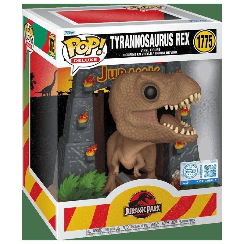 Funko Pop Deluxe Movies Jurassic Park Rex With Gates Vinyl Figure, , medium