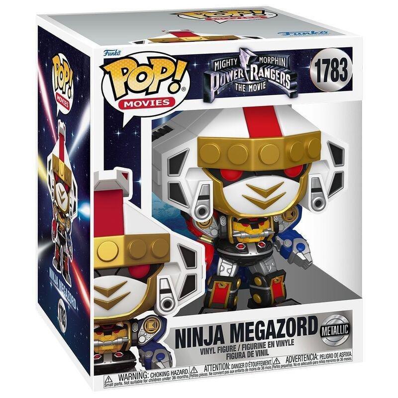 Funko Pop! Movies Mighty Morphin Power Rangers Ninja Megazord Metallic Vinyl Figure, , large image number 1