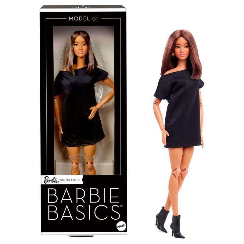 Mattel Barbie Basics Asian Brunette With Little Black Dress Doll, , large image number 0