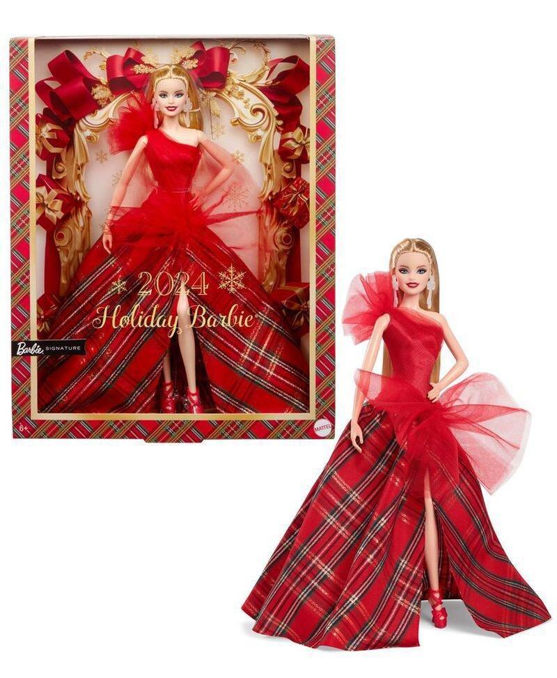 Mattel Barbie 2024 Blonde Holiday Doll, , medium