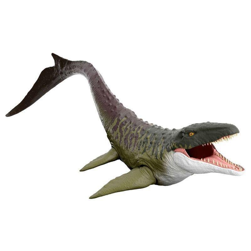 Mattel Jurassic World Rebirth Super Colossal Saga Hero Mosasaurus Figure, , large image number 1