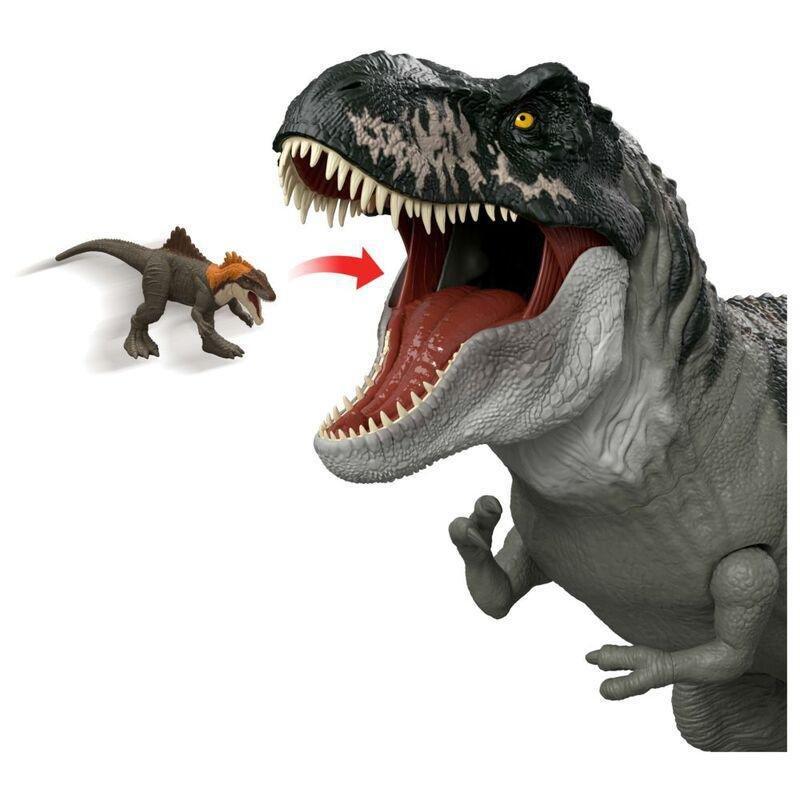 Mattel Jurassic World Rebirth Super Colossal Saga Villian Tyrannosaurus Rex Figure, , large image number 1