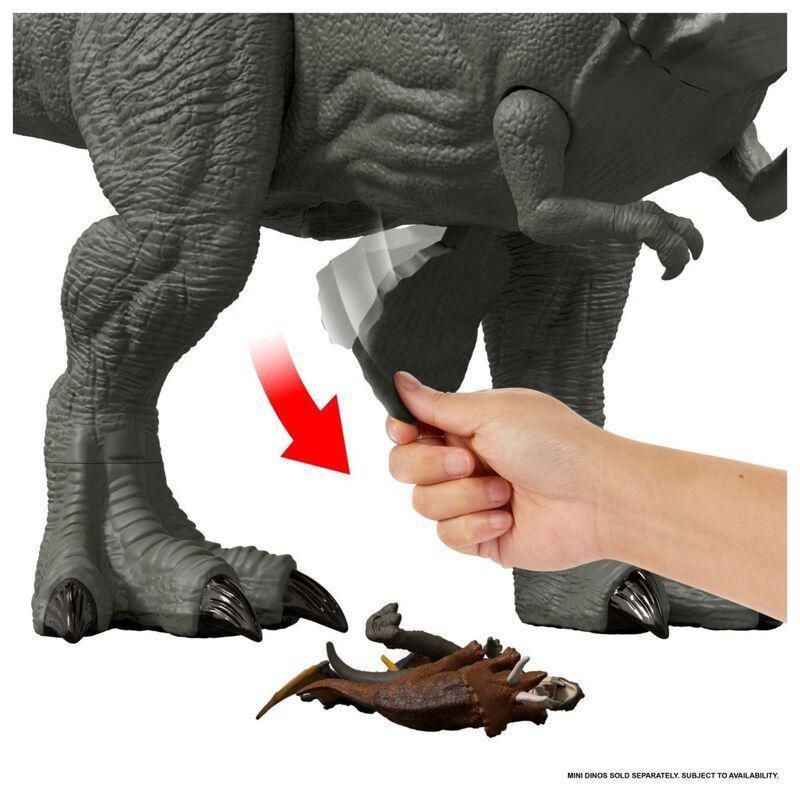 Mattel Jurassic World Rebirth Super Colossal Saga Villian Tyrannosaurus Rex Figure, , large image number 2