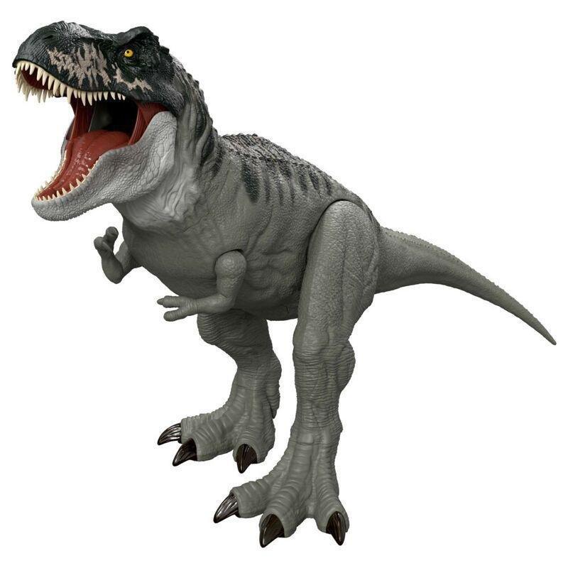 Mattel Jurassic World Rebirth Super Colossal Saga Villian Tyrannosaurus Rex Figure, , large image number 3