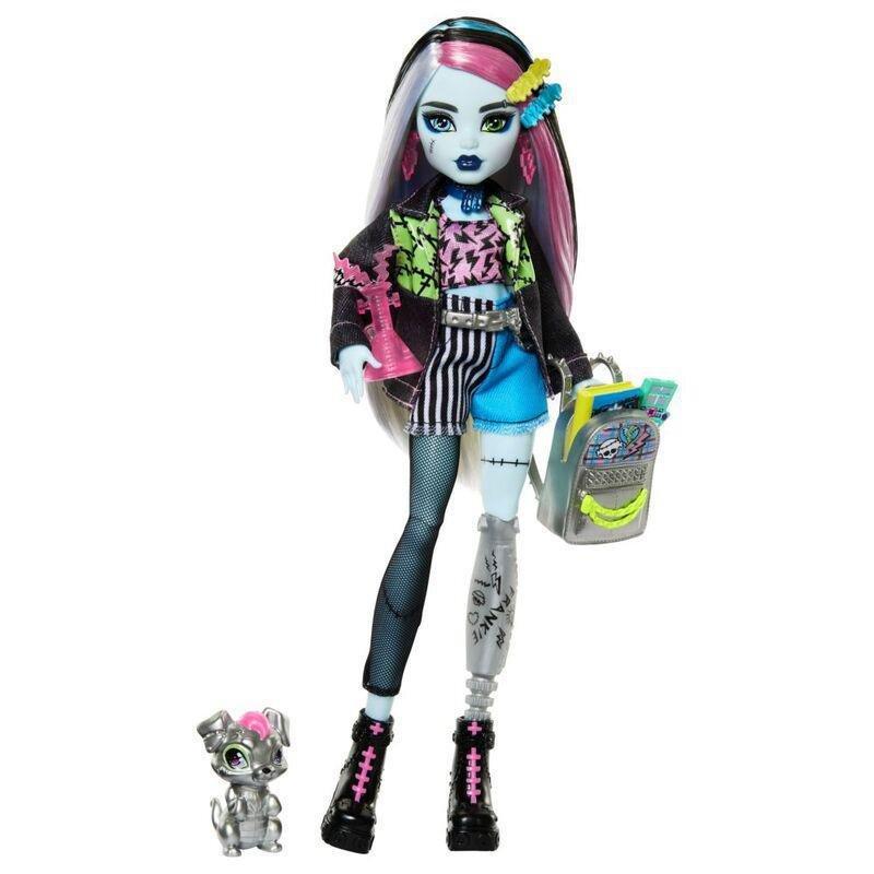 Mattel Monster High Frankie Stein Fashion Doll With Pet Watzie And Accessories, , large image number 2